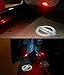 Wind Fire M011- Nissan/Infiniti -No Drilling Changeable Courtesy Ghost Shadow Lights - Lifetime FREE logo chips replacement 2-pc set