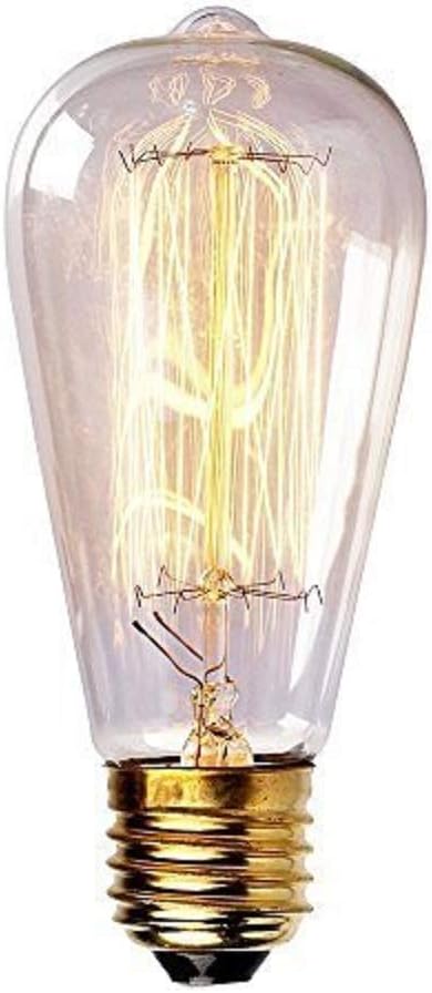 30 Watt Nostalgia Era S21 Antique Edison Style Squirrel Cage Filament Reproduction Bulb - 2 Pack