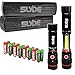 EdisonBright Nebo Slyde 250 Lumen LED flashlight/Worklight 6156 Two Pack and 8 X AAA alkaline batteries bundle