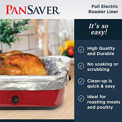 PanSaver Foil Electric Cooking in Roaster Protective Oven Liners, 2 Count Pricepulse