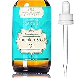 Pumpkin Seed Oil By Victoria Featherlight - 2oz/60ml 100% Organic Natural Cold Pressed & Unrefined | Pumpkin Seed Carrier Oil For Face, Body, Skin, Hair And Moisturizing