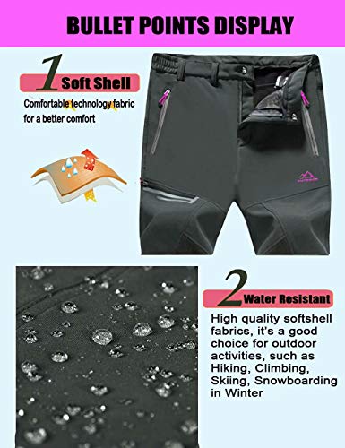 image for MAGCOMSEN Snowboarding Pants Women Fleece Pants Women Skiing Pants Hik