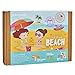 jackinthebox Beach Themed Craft Kit | 3 Craft Projects in 1 | Includes Beautiful Sunglass Pouch Sewing Kit | | Best Gift for Girls Ages 5 6 7 8 9 10 Years