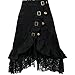 Taiduosheng Women's Steampunk Gothic Clothing Vintage Cotton Black Lace Skirts