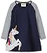 Fiream Girls Applique Cotton Casual Longsleeve Cartoon Dresses(7656TZ,3T/3-4YRS)