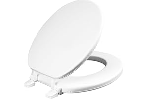 Mayfair 11 000 Economy Soft Cushion Toilet Seat, ROUND, White