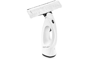 DIZIKZO Window Vacuum, Window Vacuum Squeegee, 3 in 1 Cordless Window Vac with Spray/Wipe/Suck up Water,Electric Window Cleaning Tool for Windows, Tiles, Glass, Mirror, Countertops