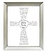 Jesus Loves Me Frame for Baby's Baptism, Dedication or Christening - Made in USA Frame - Gift for Granddaughter/Grandson/Godson/Goddaughter on Christening, Baptism, Dedication