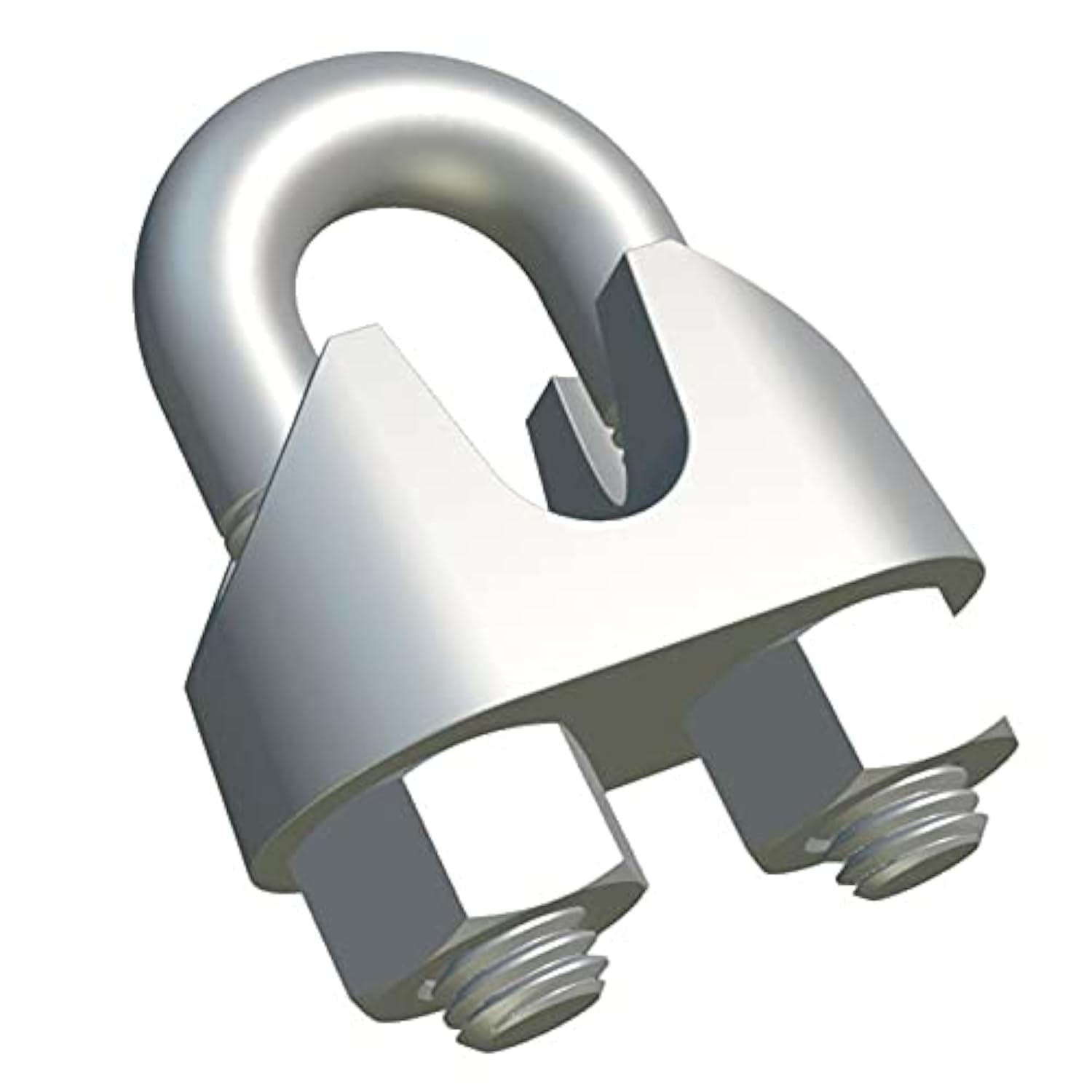 M14 Wire Rope Cable Clip Clamp Grip - U Bolt Saddle Zinc Plated Alloy Steel Fastener for Rigging and Tensioning Ropes Wires 14mm Certified Standard DIN741 (18 Pieces)