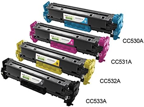 Inktonerplus Compatible 304A Combo Set CC530A CC531A CC532A CC533A Toner Cartridges Replacement For HP Color LaserJet CP2025/2025n/2025dn/2025x (1BK/1C/1Y/1M)