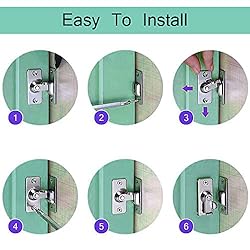 90 Degree Locking Privacy Lock Sliding barn Door