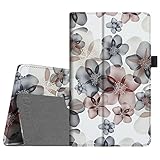 Fintie Folio Case for All-New Amazon Fire HD 8 (6th Generation, 2016 release), Slim Fit Premium Vegan Leather Standing Cover Auto Wake/Sleep for Fire HD 8 Tablet (2016 6th Gen Only), Floral Indigo