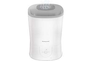 Honeywell HWM440WC Top Fill Easy to Care Warm Mist Humidifier, White, with Essential Oil Cup, Auto Shut-off, Warm Visible Mis