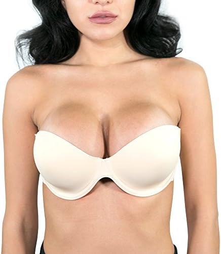 The Perfect Sculpt Underwire Strapless Bra (DD, Beige)
