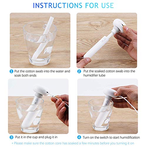 REMIGHTELY BRIGHT USB Portable Mini Humidifier - Portable Car Travel Hotel Home Baby Humidifier