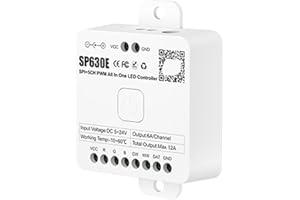 SP630E 5-in-1 LED Controller SPI PWM 5050 3528 FCOB DIM/CCT/RGB/RGBW/RGBCCT 2.4G Remote Control Touch Screen Control(SP630E 1