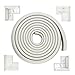Edge Armor - 16.4 Feet of Edge Guards & 4 Pre-Taped Corner Protectors Premium Furniture Corner Safety Bumpers - Light Slate Grey