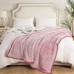 EMME Fuzzy Fleece Warm Blanket 50"x60" Throw Size