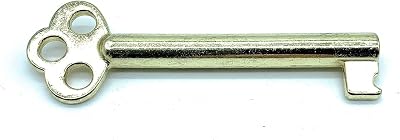 Merriway BH03583 Spare Keys For Wardrobe Cupboard Lock 2 Pieces Brass