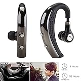 SHareconn Bluetooth Headset V4.0 Wireless Earpiece Sweat Proof Earbuds Noise Isolating Sport Earphones for Exercise/Running/Gym with Mic Stereo Sound for Apple Iphone, Samsung, Lg, Pc Laptop