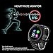 NO.1 G6 - Bluetooth Smart Watch Heart Rate Smartwatch ( Heart Rate Monitor, Pedometer, Sleep Monitor, Notifications, Sedentary Reminder, Search Device & Anti-lost for ios Android )