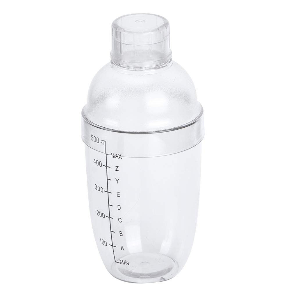 500ml/17.5Oz Cocktail Shaker Milk Tea Pot,Cocktail Shaker Mixing Shaker Bartender Cocktail Mixing Pot Coktail Mixer Martini Mixer with Scale for Drinks Bar Accessories