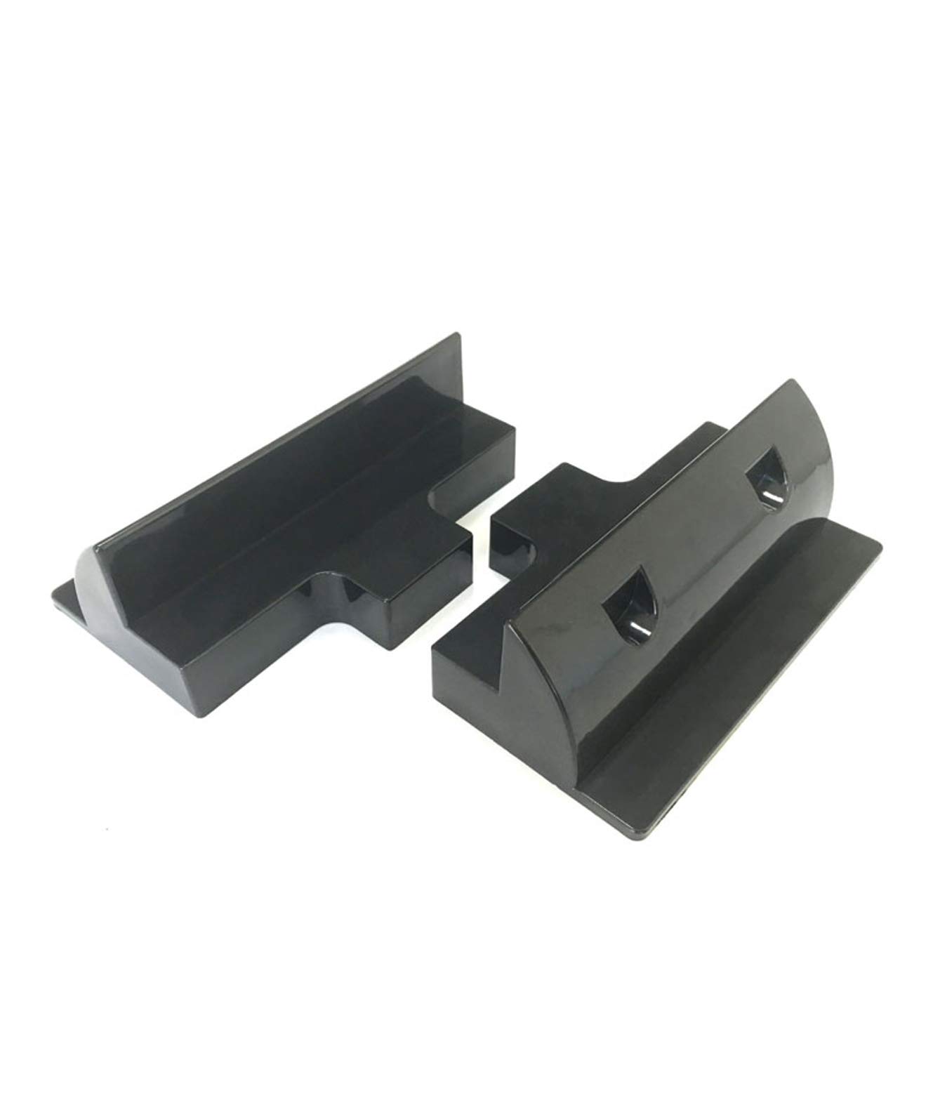 enjoy solar Solar Module Bracket, Spoiler Holder Roof Guide in Black/White, Ideal for Motorhomes Caravans Boats (ABS Spoiler Holder 180 mm (Black))