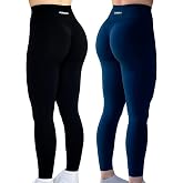 AUROLA Workout Leggings for Women Seamless Scrunch Tights Tummy Control Gym Fitness Girl Sport Active Yoga Pants