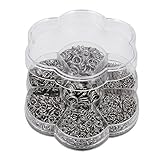 VALYRIA 1 Box Stainless Steel Open Jump Rings Diameter 3mm to 10mm about 2200pcs