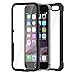 Daswise Full Body Protective Cover for iPhone 6S Case/iPhone 6 Case Shockproof + Self-Adhesive Screen Shield - Drop-Tested, Dust Proof Design, Hybrid ABS Frame, for iPhone 6/6S (Black)