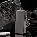 FORHU USB Rechargeable Lighter Windproof Flameless Electronic Pulse Arc Cigarette Lighter (Black ice)