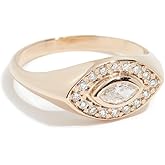 Zoe Chicco Women's 14k Marquis Signet Ring, Yellow Gold, 4
