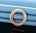 OPALBEST CZ Ring,Cubic Zirconia Band Emerald Cut Eternity Ring Band for Women Men