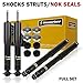 Maxorber Full Set Shocks Struts Absorber Kit Compatible with Silverado 1500 99-06 Replacement for Silverado 1500 Classic 2007 Compatible with Sierra 1500 RWD 99-06 Shocks 344380 344365 37149 37150