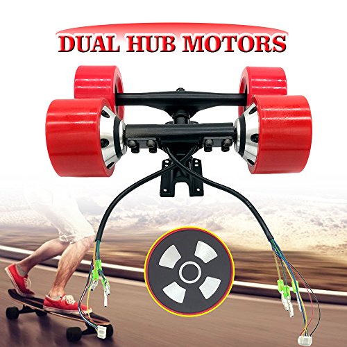 ZXMOTO 7 Inch Truck 6364 Dual Hub Motor Drive Wheel Kit for Electric