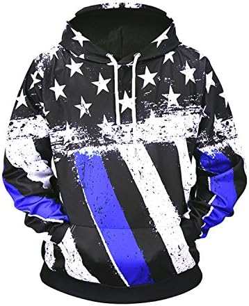 youvimi Unisex 3D Printed Drawstring Pockets Pullover Hoodie Hooded Sweatshirt