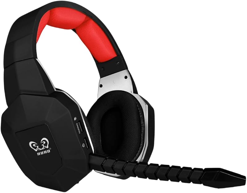 Wireless Gaming Headset Headphone Kompatibel mit PS5 PS4 PC Computer Nintendo Switch Klarer Ton Over-Ear Kopfhörer Abnehmbares Mikrofon
