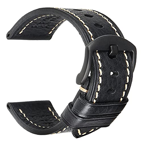 REZERO Genuine Leather Watch Band Watch Strap Grain