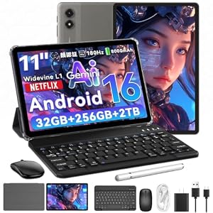 【Android16 タブレット 11インチ 新登場】 TABWEE タブレット Wi-Fiモデル、32GB+256GB+2TB TF拡張