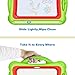 Magnetic Drawing Board, Geekper Green Erasable Colorful Magna Doodle Drawing Board Toys for Kids Writing Sketching Pad, with 5 Shape Stamps