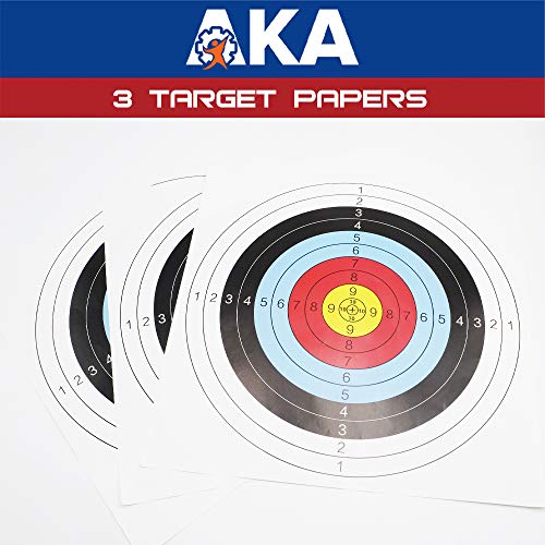 AKA Sports Gear Archery High Density EVA Foam Target with 3 Target Paper and Pins-Size 52cm52cm5cm