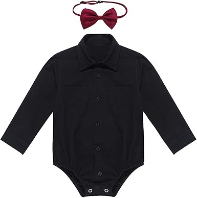 baby boy white short sleeve dress shirt