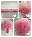Tissue Paper Pom Poms - 5 pcs Ohuhu Paper Flowers, Decorations Crafts Pompoms Great for Baby Shower & Wedding Bridal Birthday Fiesta Holiday Event Pink Party Decorations
