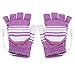 Lsgoodcare Purple USB Fingerless Heating Knitting Hands Warm Gloves Gloves for Women Men Girls Boys