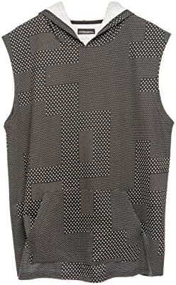 Overdrive mens Sleevless Muscle Hoody Medium Black