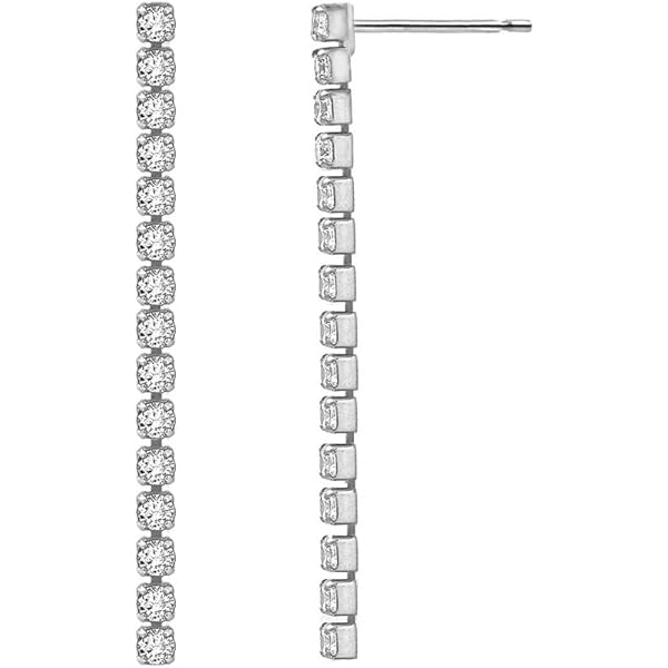 Diamday Acrylische Clip-on Oorbellen - Dames Lange Roze Bloemblad Vintage Dangle Overdreven Bloem Elegante Drop Statement Bloem Kwastje Kleurrijke Stud Oorbellen, 3.6 inches, Metaal Koper, Geen