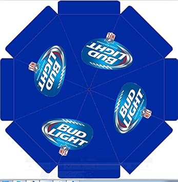 Amazon Com Bud Light Nfl Football 9 Foot Beer Patio Umbrella