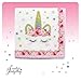 Unicorn Party Supplies Set - Serves 16 - Perfect For Birthday Girls, Baby Showers, and First Birthday Party Favors -Original sleepy Unicorn Party Supply Set by Funky Fledgling