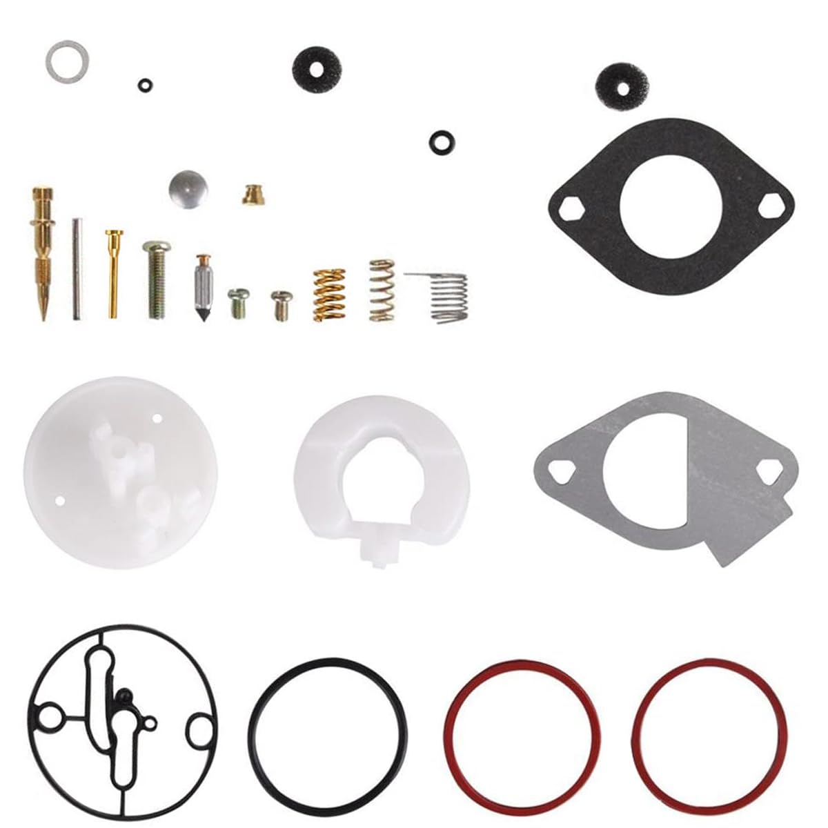 ZAMDOE Carburetor Repair Kit for Briggs & Stratton Engines Master Overhaul, for Nikki Carbs, Replace 796184 796081 698787 699900 699521 792369 790032