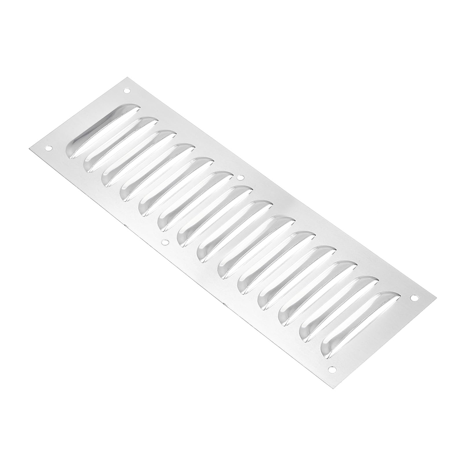 PATIKIL 12 x 4 Inch Vent Cover, Aluminum Alloy Screen Air Grille Ventilation Cover HVAC Louvered Grill for Home Kitchen Bathroom Wall Ceiling